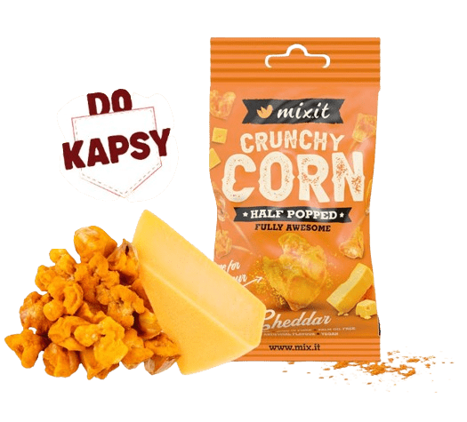 MIXIT Crunchy corn do kapsy - Cheddar 40 g