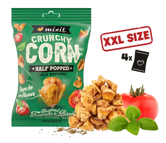 MIXIT Crunchy corn - Rajče & bazalka 175 g
