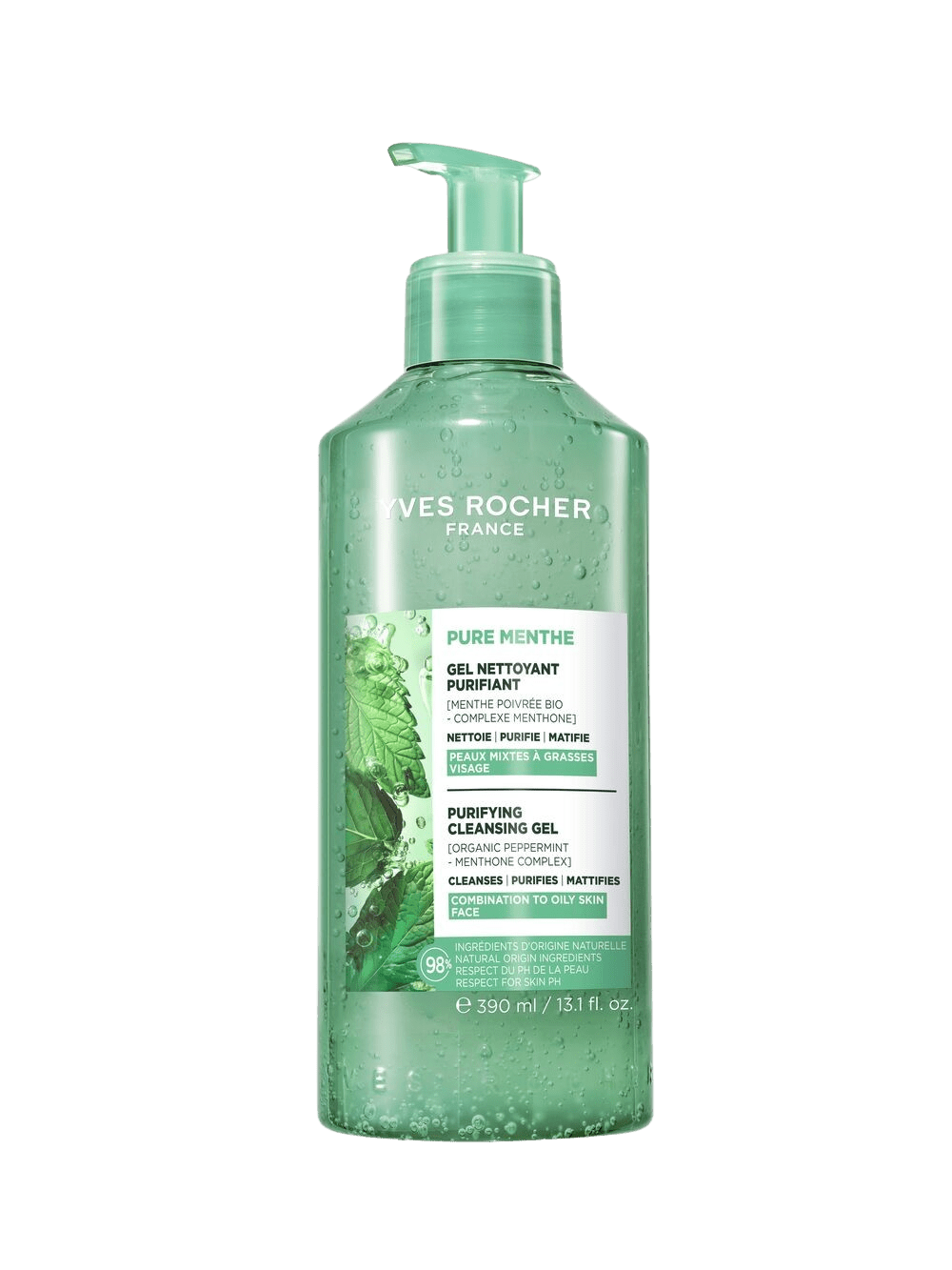 YVES ROCHER Pure Menthe, Hloubkově čistící gel 390 ml