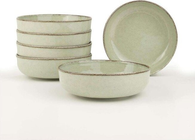 Světle zelené porcelánové misky v sadě 6 ks 75 ml – Hermia
