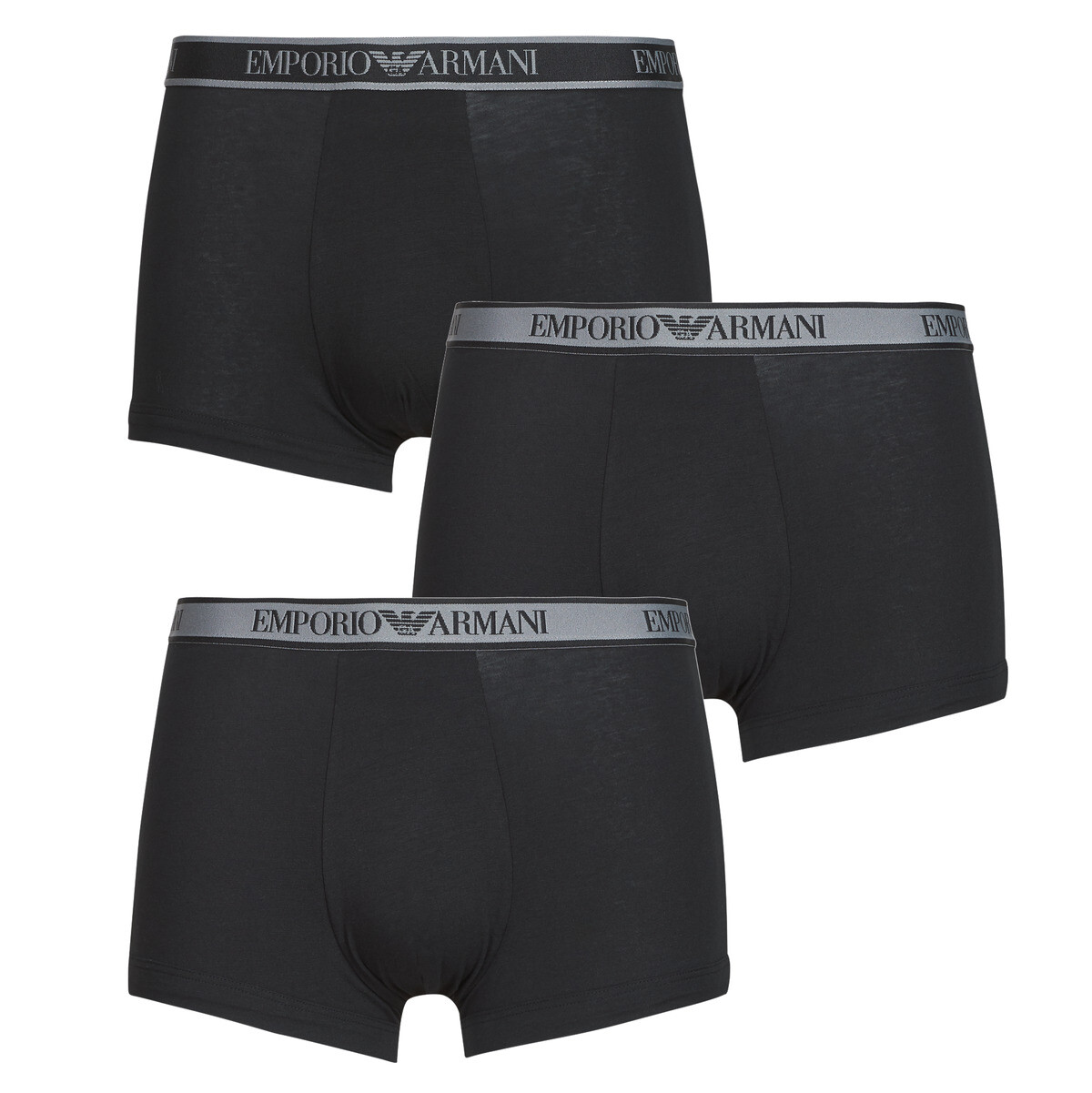 Emporio Armani  3 PACK TRUNK AF10779  Černá