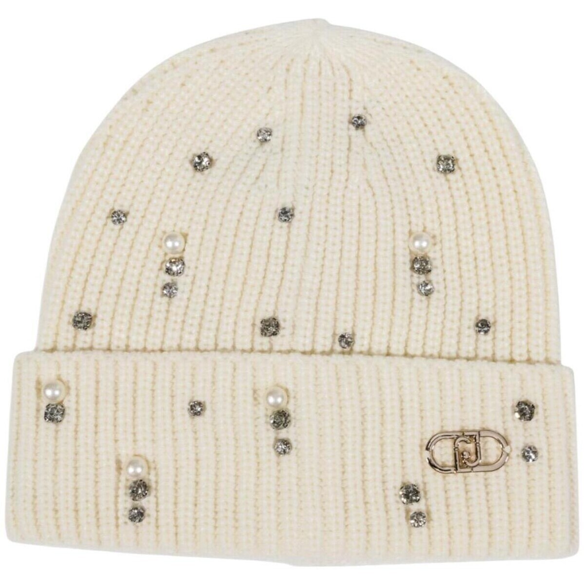 Liu Jo  BEANIE CON APPLICAZIONI 2F5017 M0300  Bílá