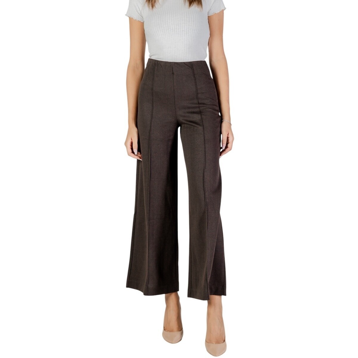 Ichi  HKATE JACQUARD PA9 20121602  Hnědá