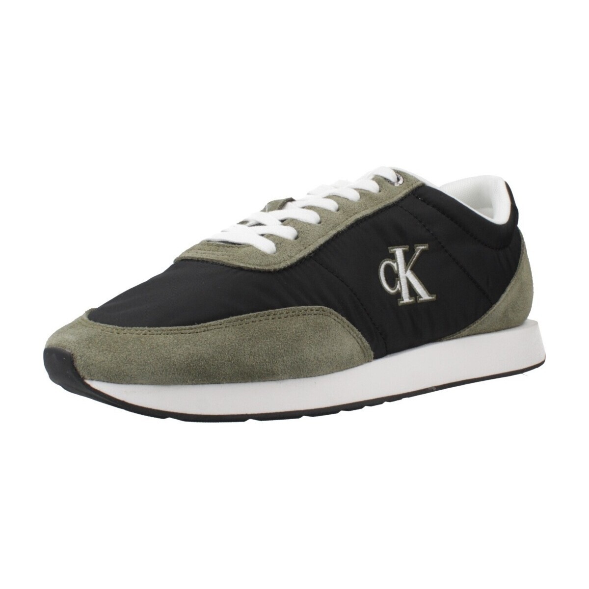 Calvin Klein Jeans  RETRO RUNNER ESS MIX MAT  Zelená