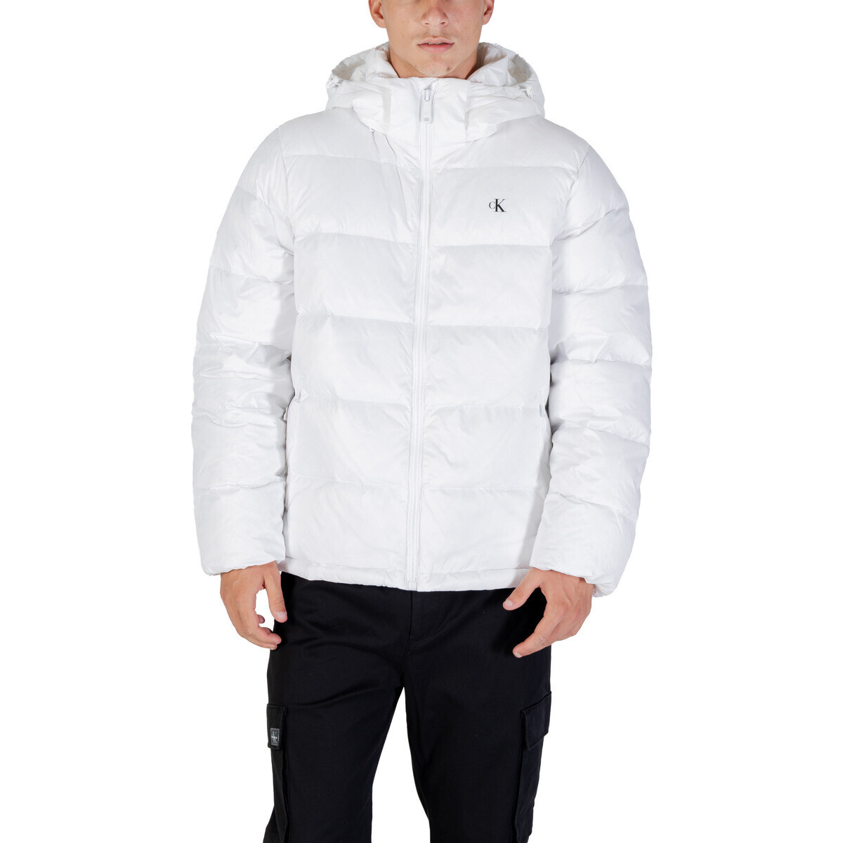 Calvin Klein Jeans  LS NYLON ZIP OFF HOO LV04RC518G  Bílá