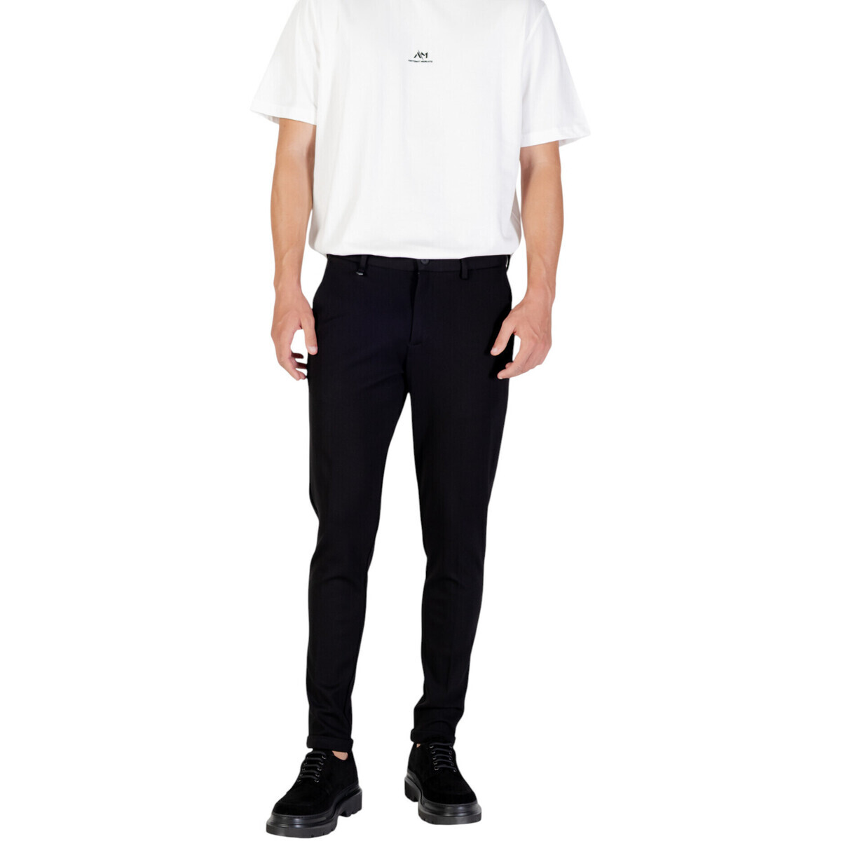 Antony Morato  ASHE SUPER SKINNY FIT IN TWILL MMTS00062-FA151183  Černá