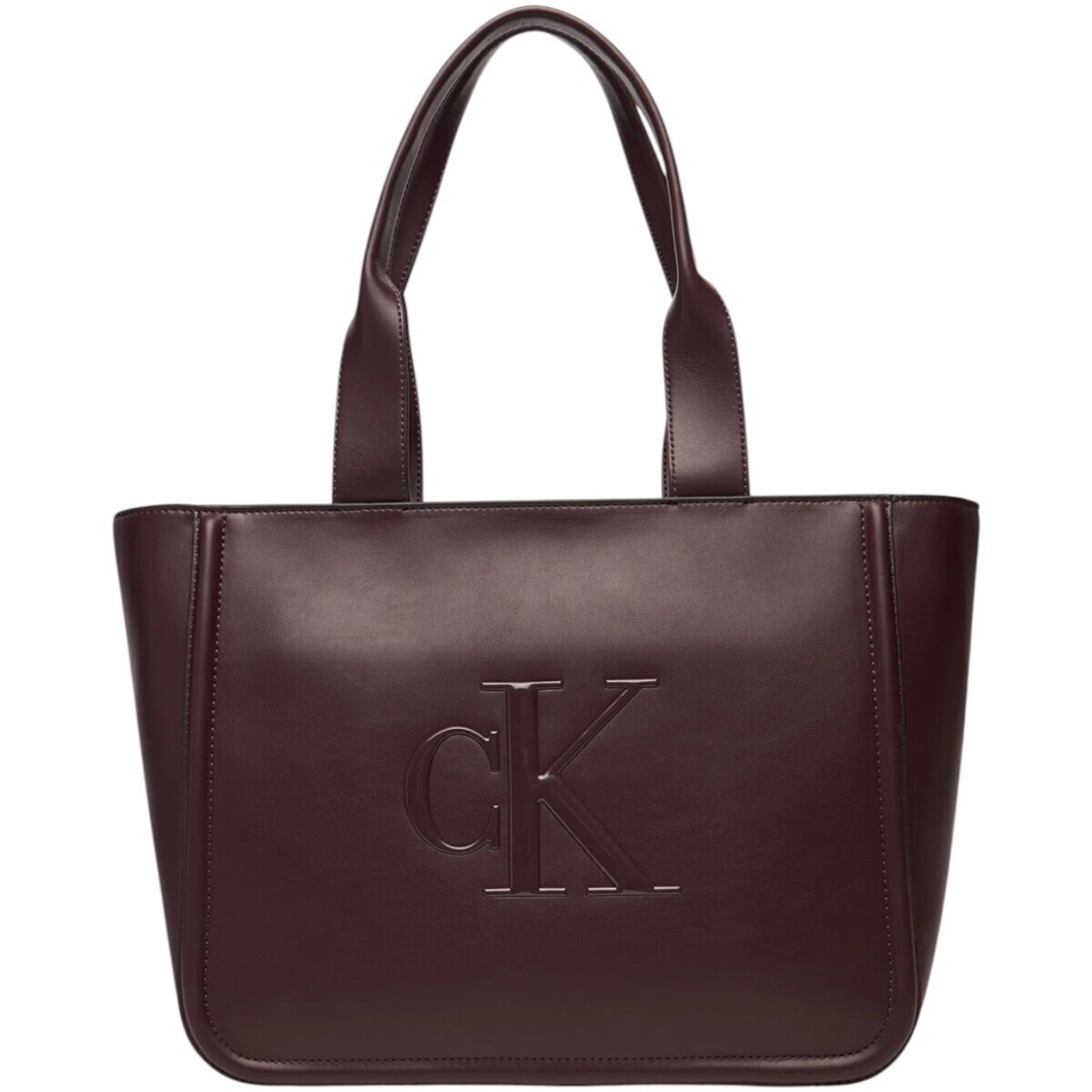 Calvin Klein Jeans  RAISED CK MEDIUM TOTE LV04F3218G  Červená