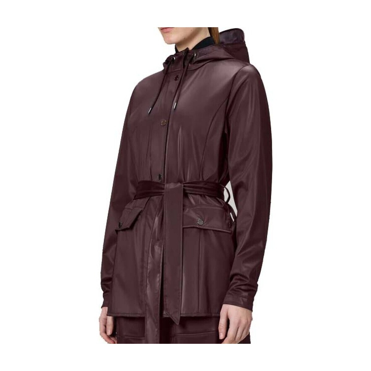 Rains  CURVE JACKET W3  Bordó