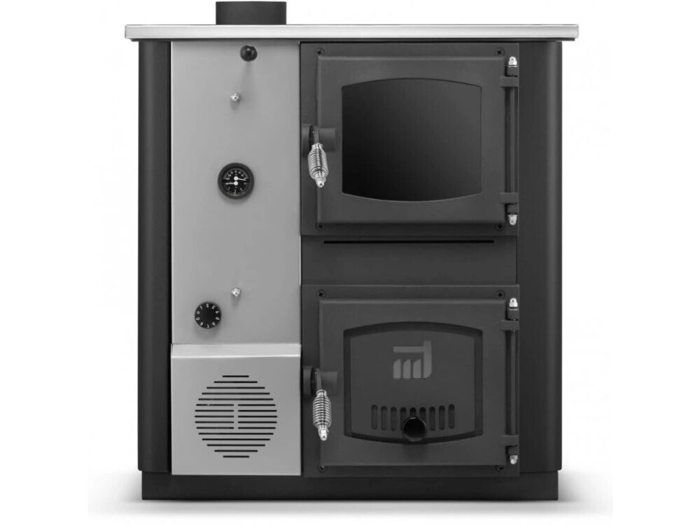 Kuchyňská kamna / Kotel s výměníkem TEMY PRO 12 kW Levá/Černá