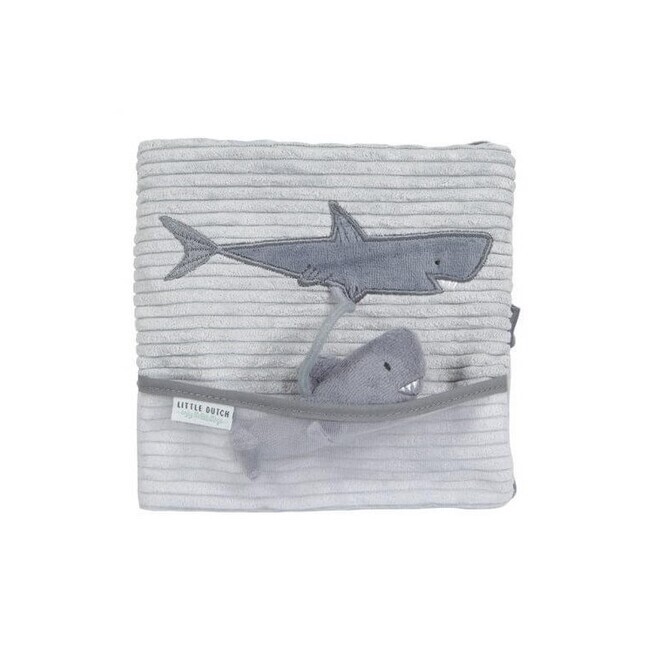 Little Dutch Plyšová knížka velká - žralok ocean blue