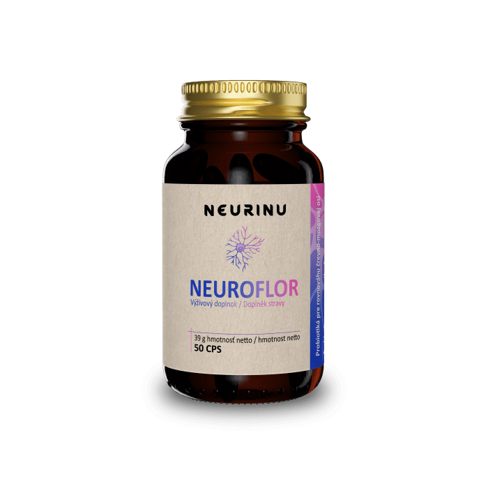 NEURINU Neuroflor probiotika pro psychickou rovnováhu – 50 kapslí