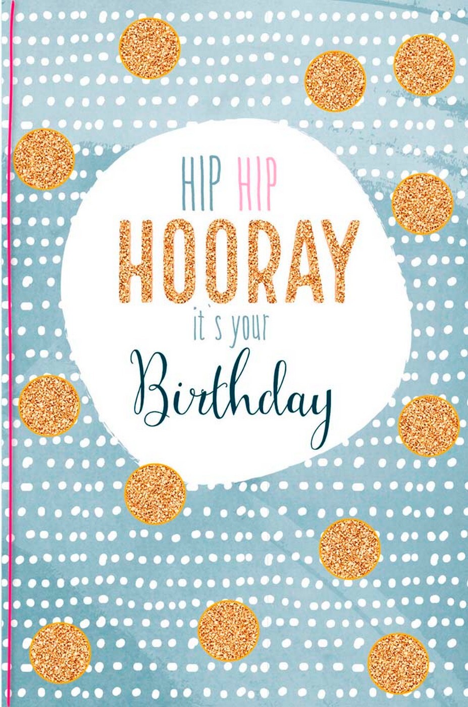 Přání k narozeninám s obálkou Artebene Hip Hip Hooray It's Your Birthday