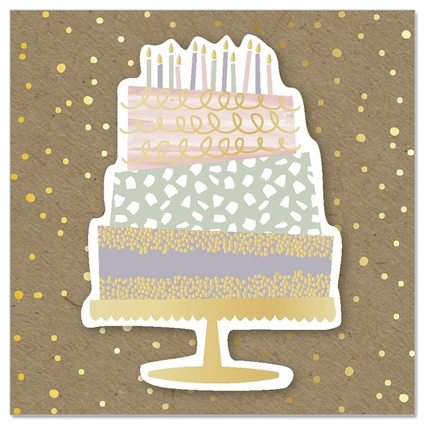 Přání 3D s obálkou 8x8 cm Artebene Cakes