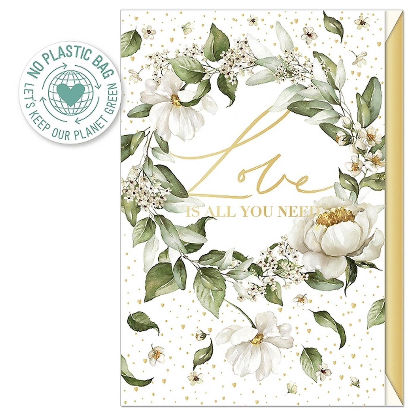 Svatební přání s obálkou Artebene Love Is All You Need