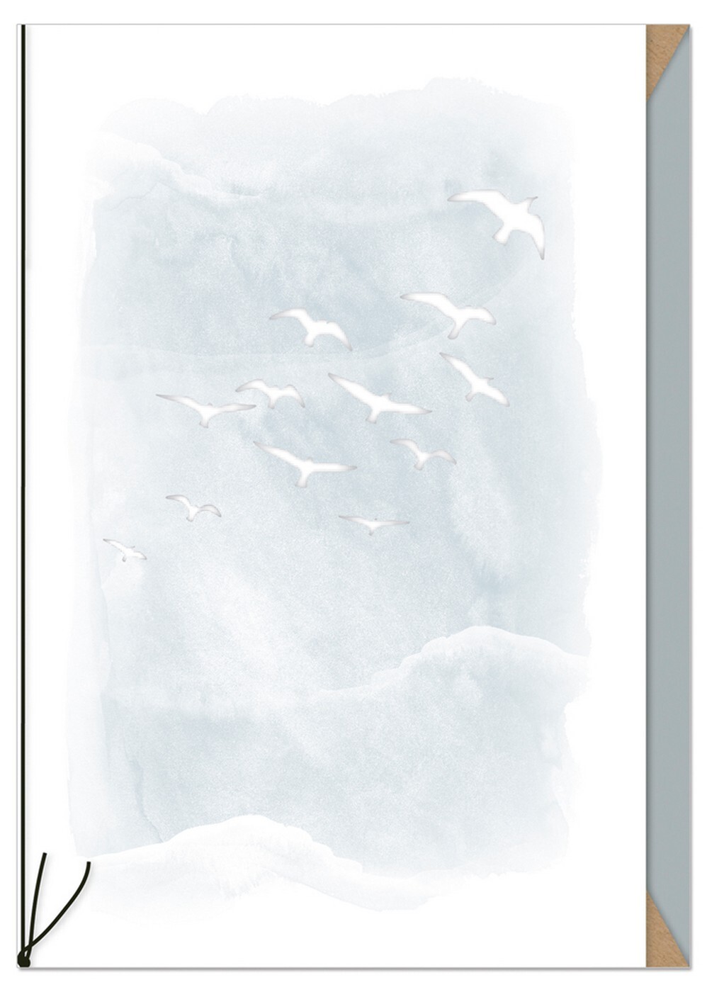 Přání ražené s obálkou Artebene Birds