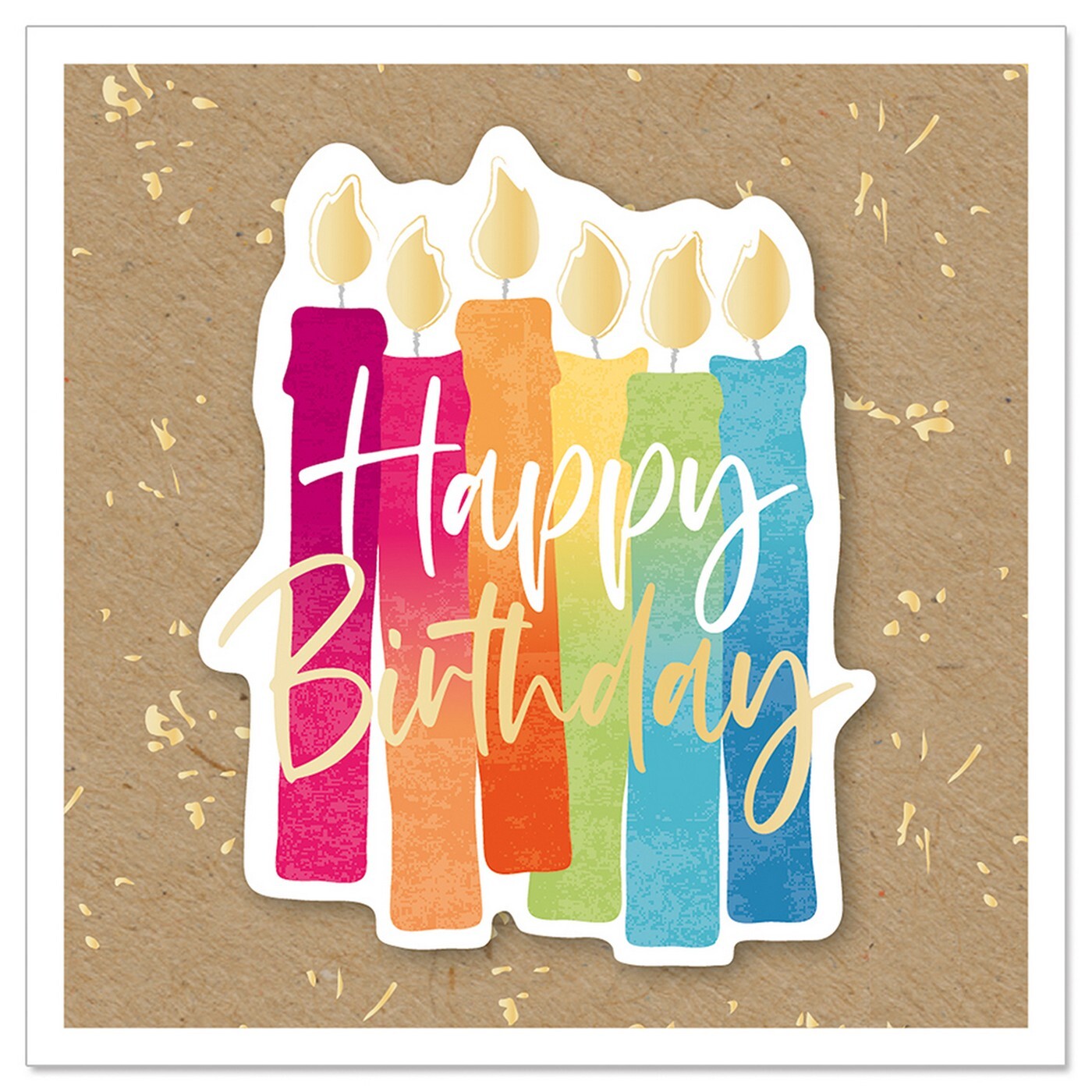 Přání s obálkou 8x8 cm Artebene Happy Birthday