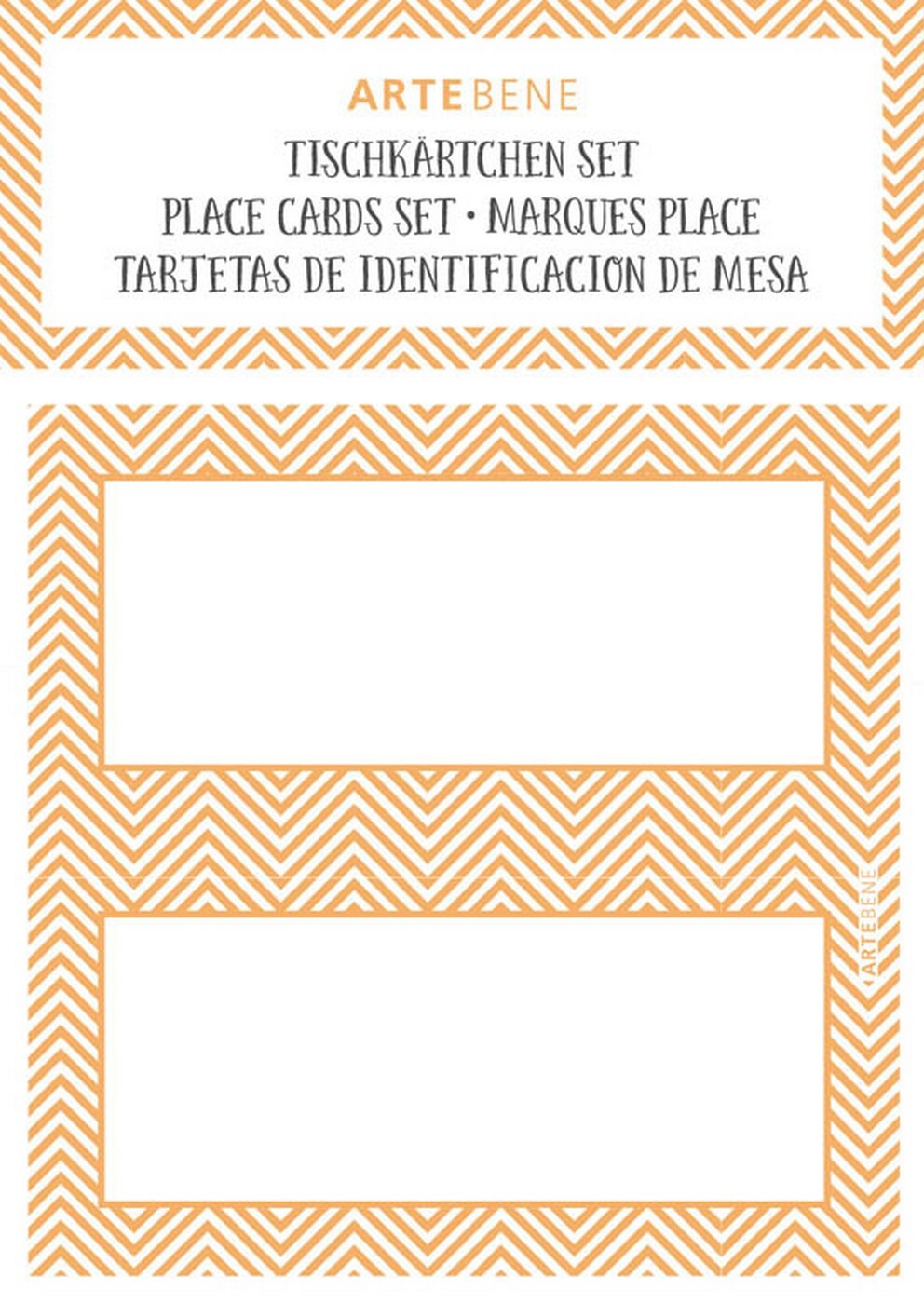 Kartičky na jména 10 ks Artebene Gold