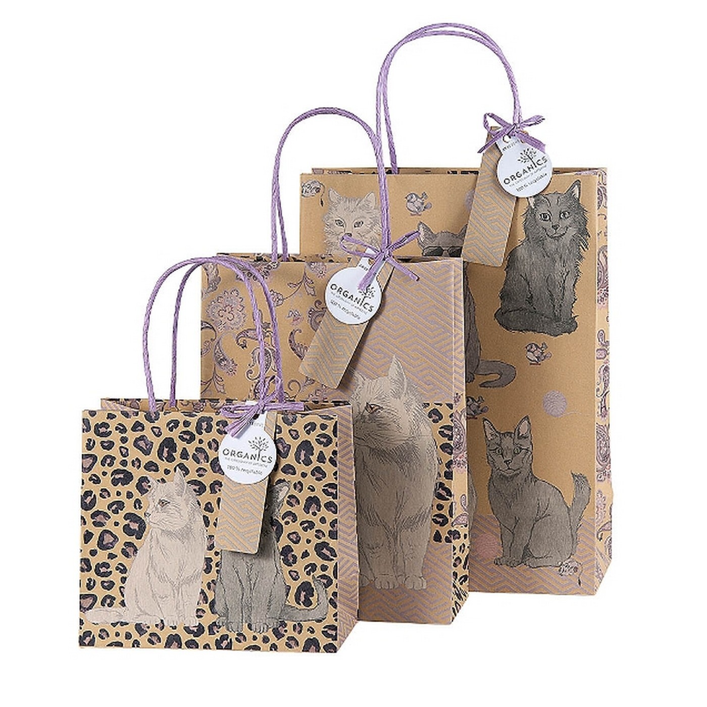 Dárková taška set 3 vel. Artebene Cats