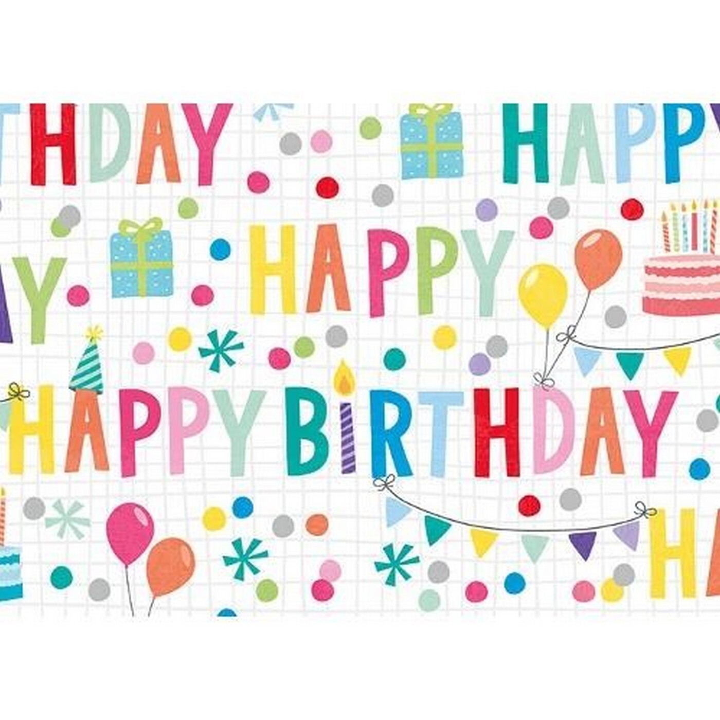 Balicí papír 50x70cm Artebene Happy Birthday