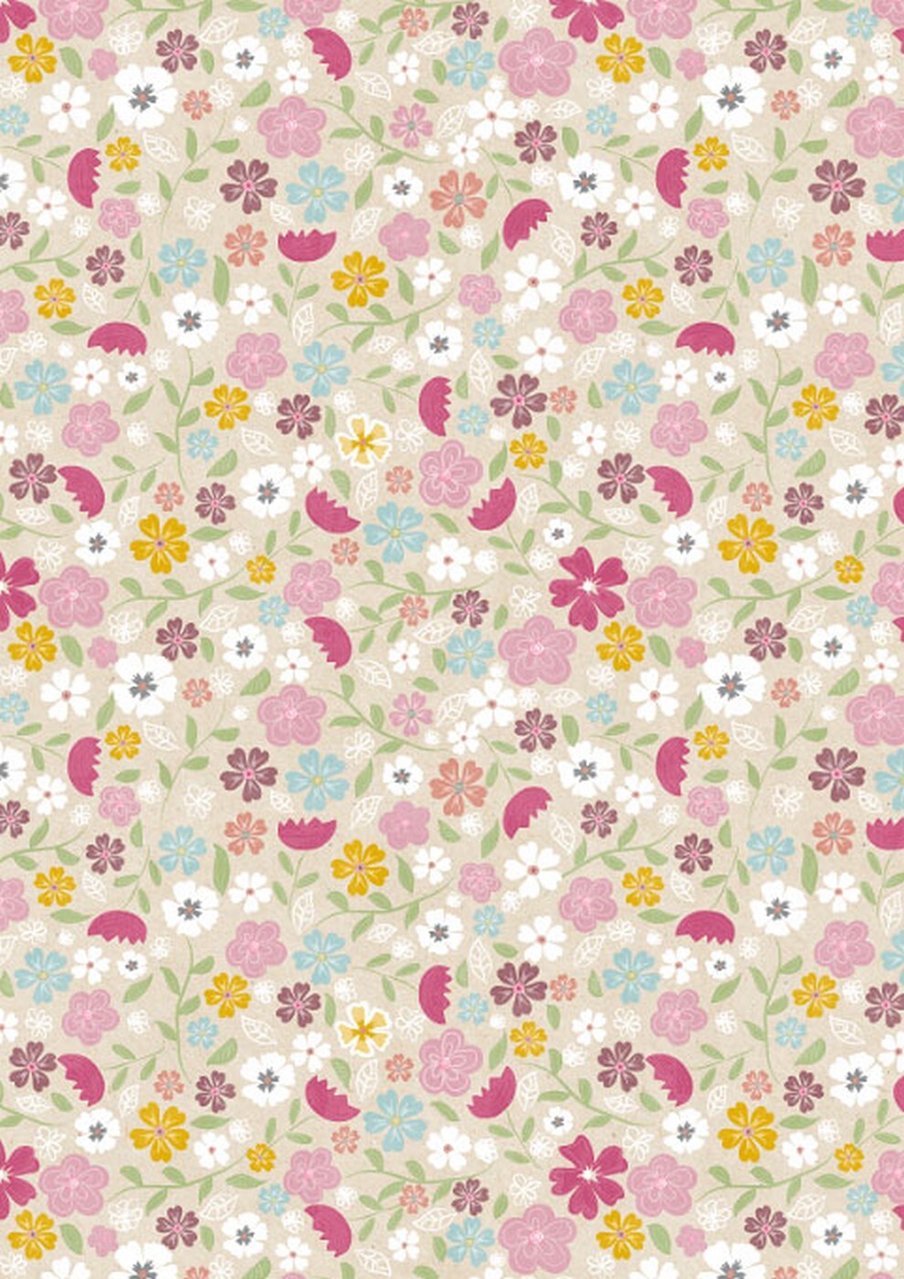 Balicí papír 70x100 cm Artebene Flowers