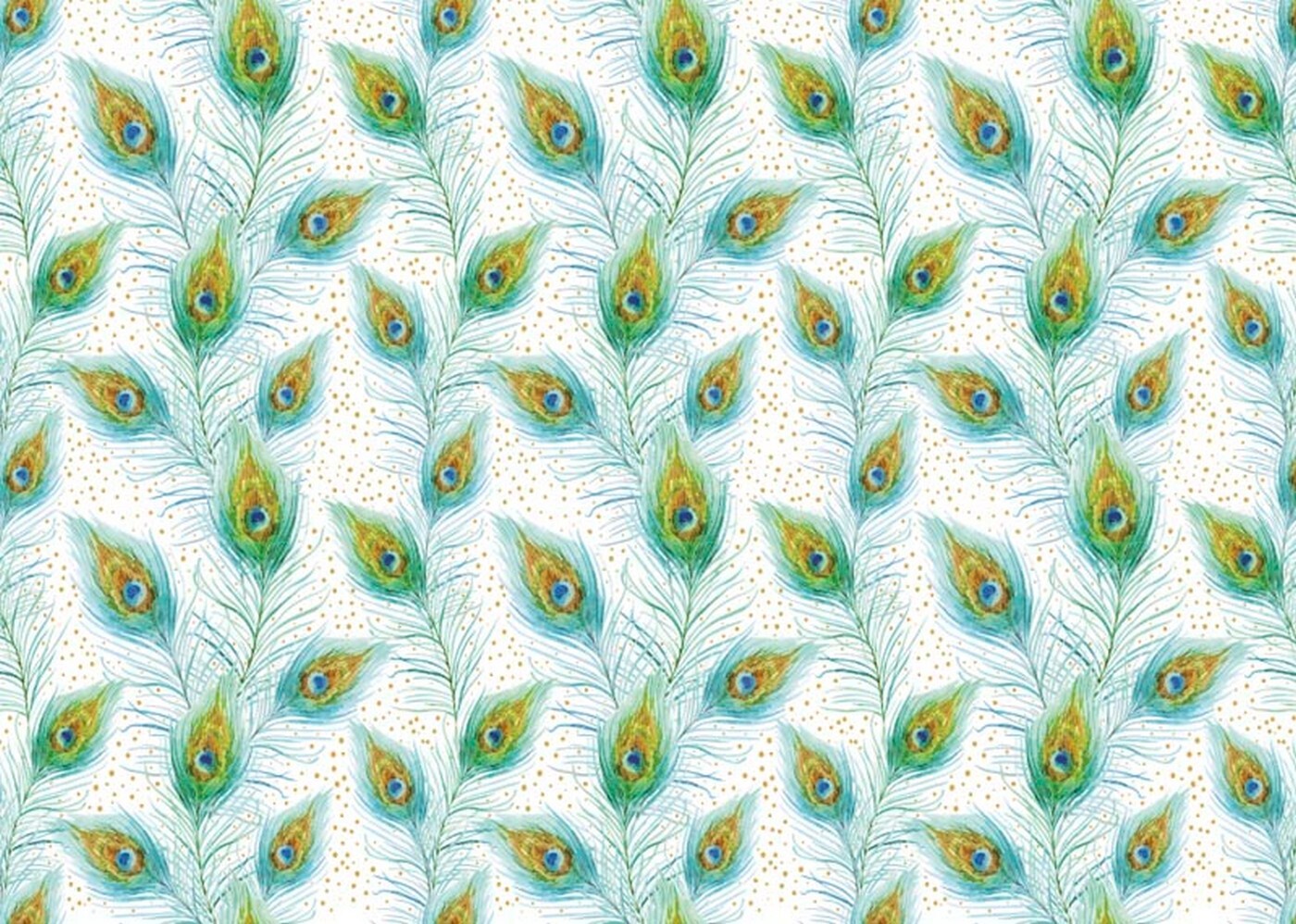 Balicí papír 50x70 cm Artebene Peacock Feather