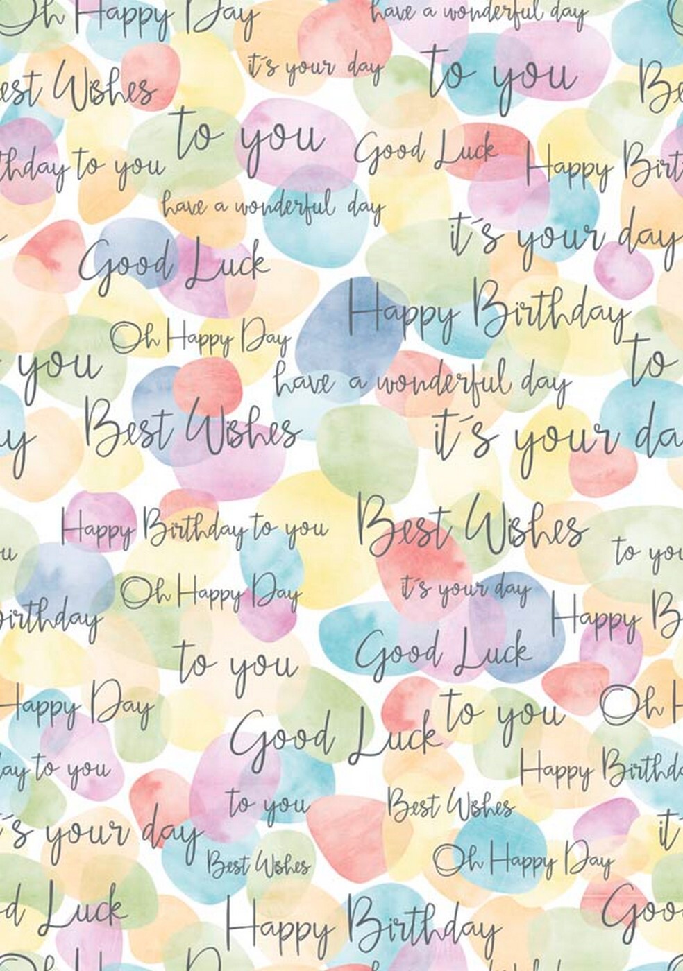 Balicí papír 70x100 cm Artebene Happy Birthday