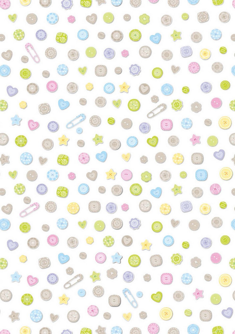 Balicí papír 70x100 cm Artebene Buttons