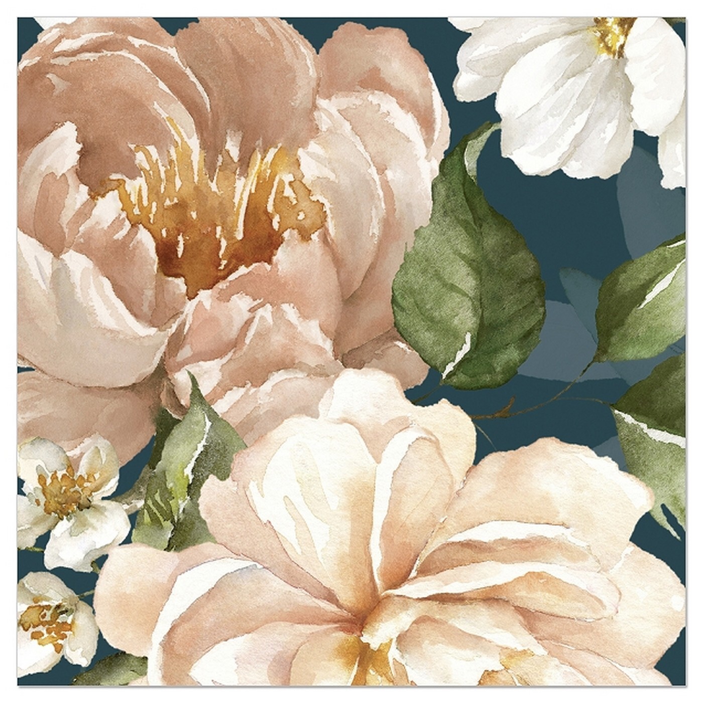 Papírové ubrousky 20 ks Artebene Flowers - modré