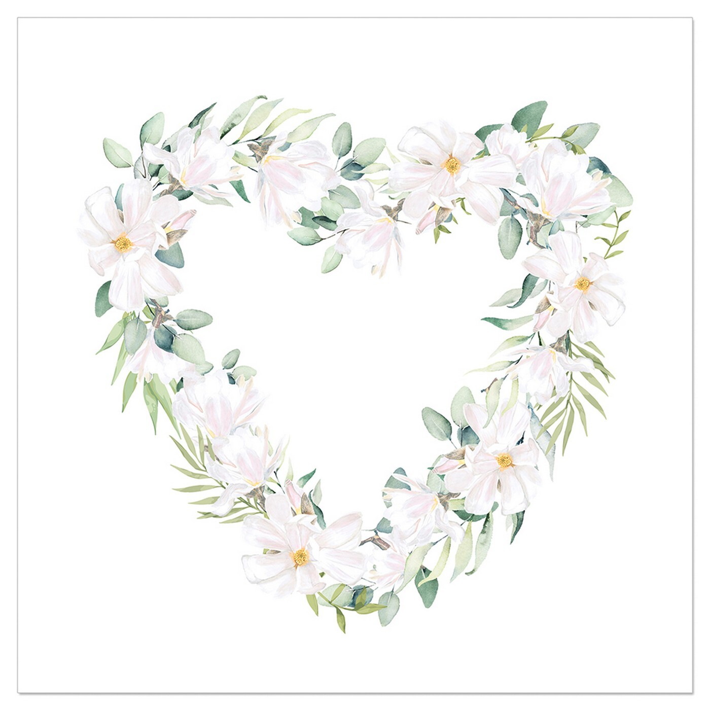 Papírové ubrousky 20 ks Artebene Floral Heart