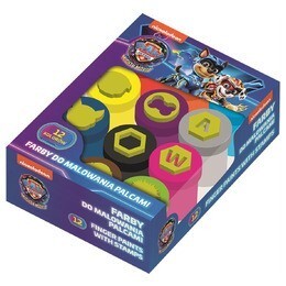 St.Majewski Prstové barvy s razítky - Tlapková Patrola - 12 barev - 15 ml - M/66216