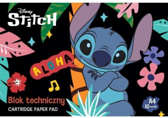 St.Majewski Skicák Stitch A4 - 190 g/m2 - 10 listů