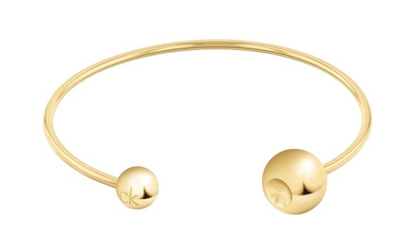 Calvin Klein Moderní pevný otevřený náramek Sculptural Bubbles 35000774