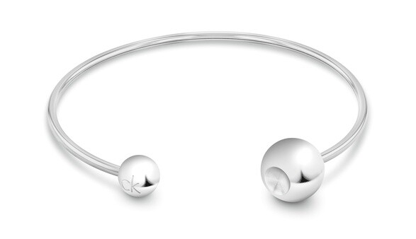 Calvin Klein Moderní pevný otevřený náramek Sculptural Bubbles 35000786