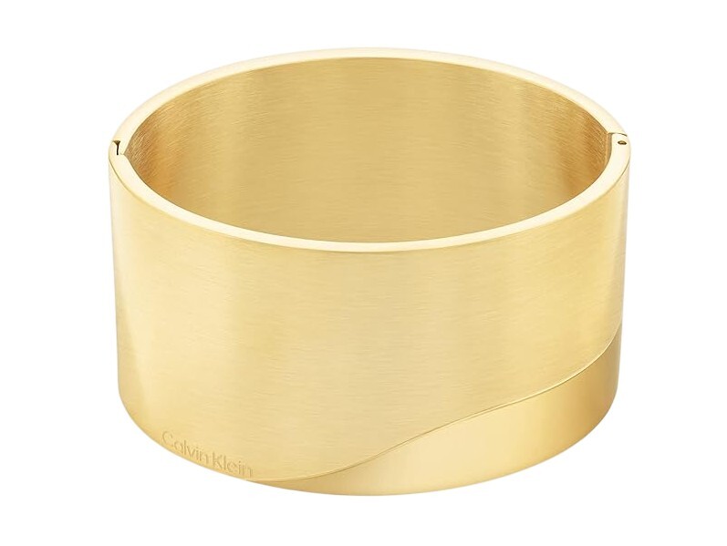 Calvin Klein Pevný pozlacený náramek Minimal Circular Family 35000147