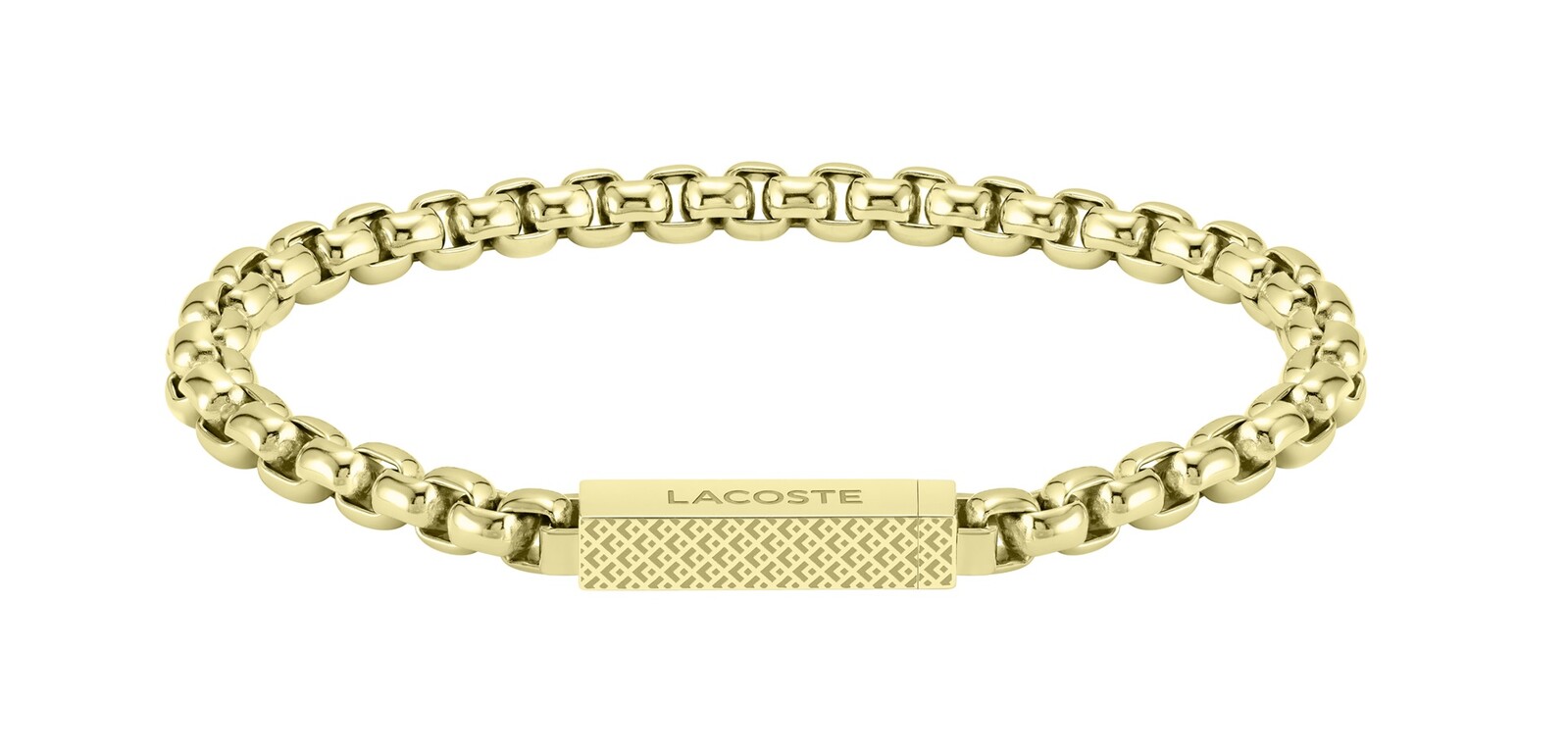 Lacoste Stylový pozlacený náramek pro muže L`Essentiel 2040124 17,5 cm