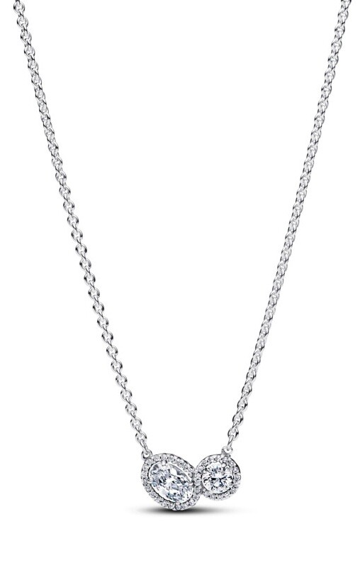 Pandora Stříbrný náhrdelník Objímající aureola Timeless 393632C01-45