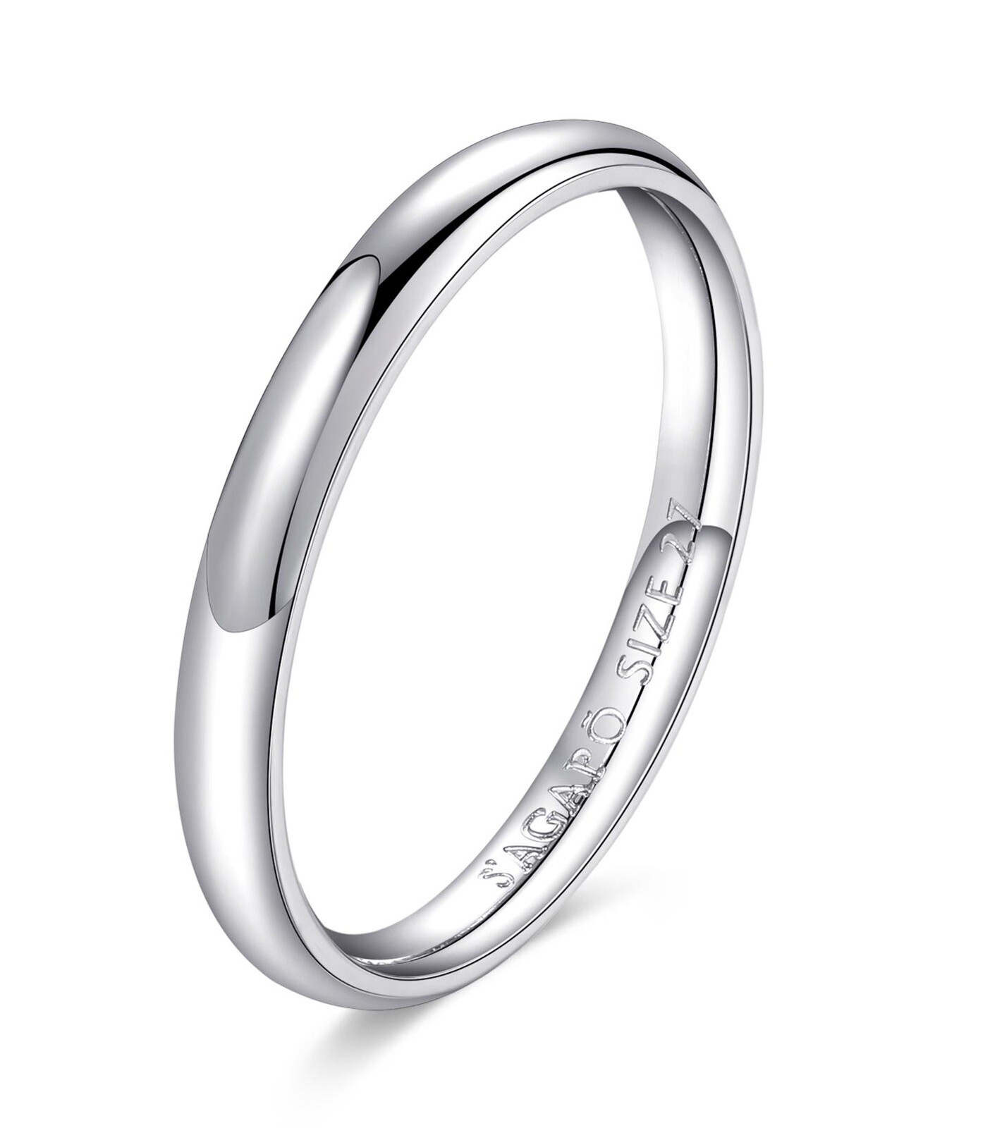 S'Agapõ Minimalistický ocelový prsten pro ženy For Love SFV41 50 mm