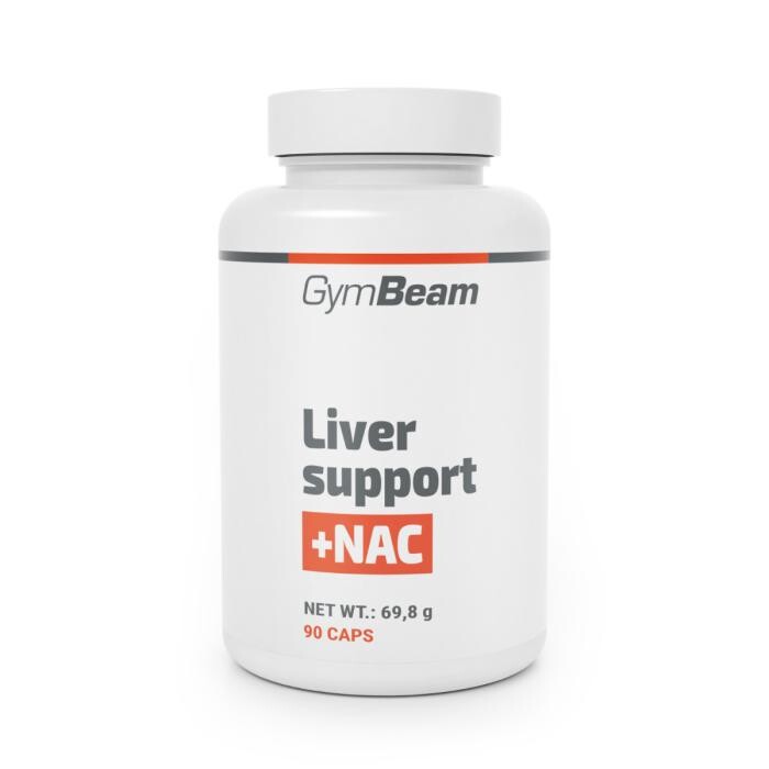 GymBeam Liver support + NAC Resveratrol 90 kaps.