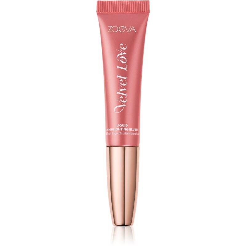 ZOEVA Velvet Love Liquid Highlighting Blush tekutá tvářenka pro rozjasnění pleti odstín Pink Nectar 13 ml