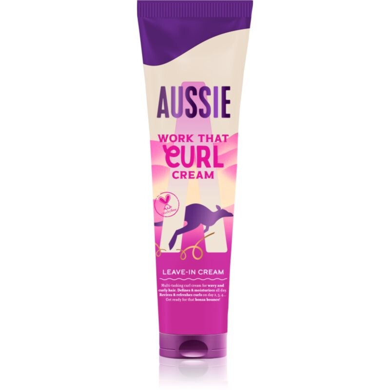 Aussie Bouncy Curls Work That Curl bezoplachový krém pro vlnité a kudrnaté vlasy 160 ml