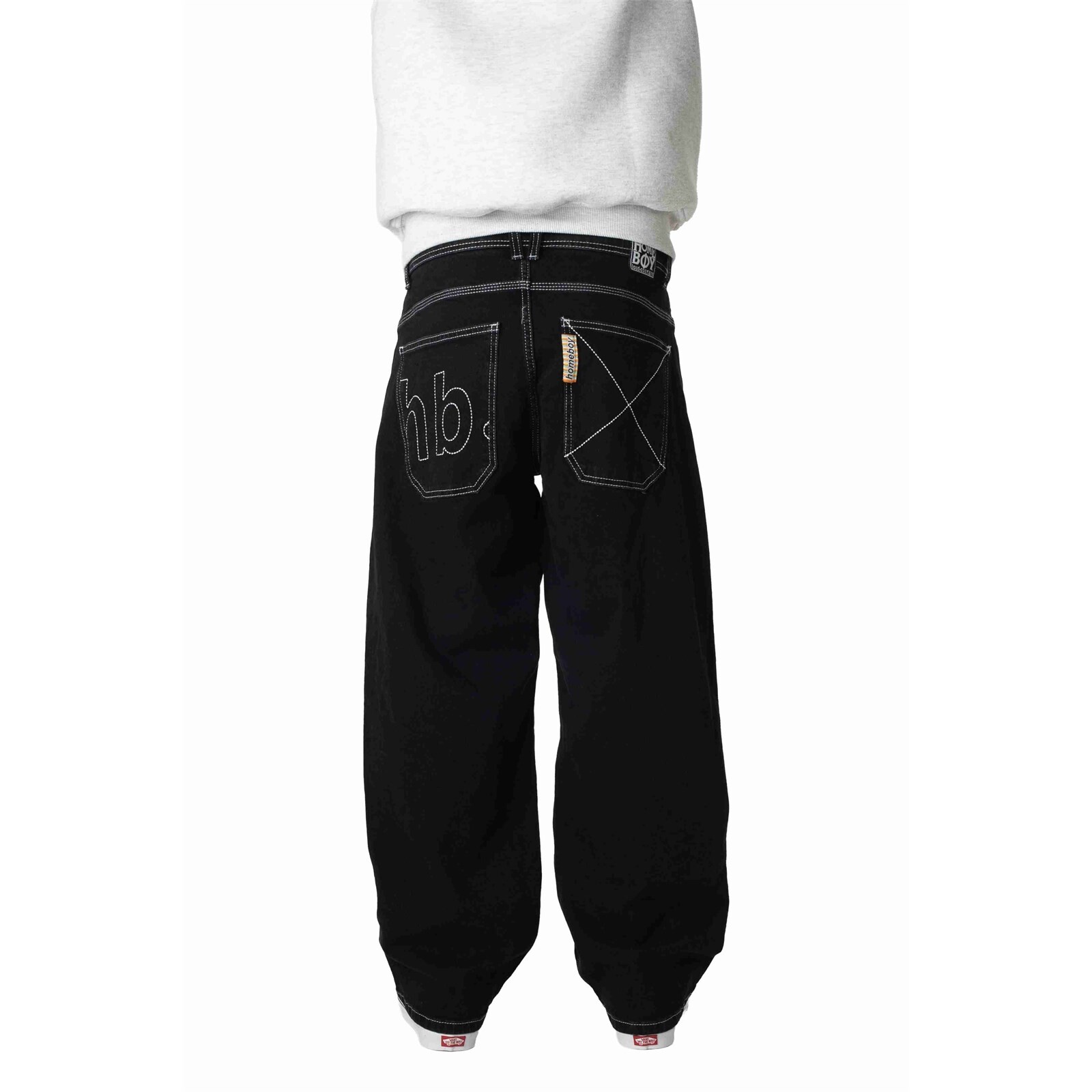 kalhoty HOMEBOY - X-Tra Monster Hb. Denim Washed Black (WASHED BLACK-84) velikost: 32/32