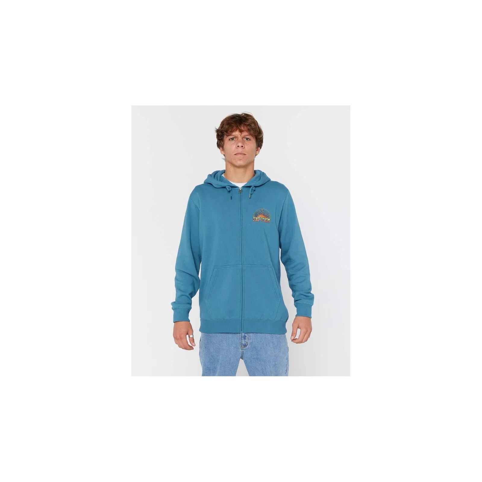 mikina RIP CURL - Grateful Shred Zip Hood Storm Blue (1276) velikost: M