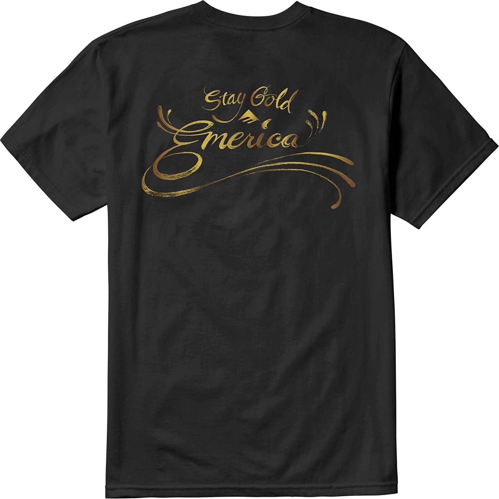 triko EMERICA - Stay Gold Sweep Tee Black (001) velikost: XL