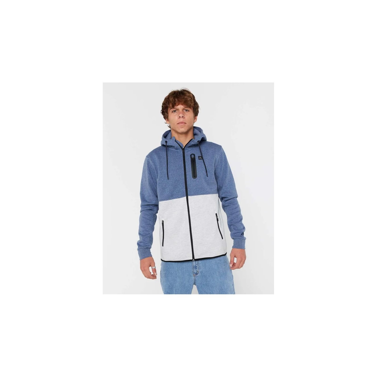 mikina RIP CURL - Anti Series Departed Zip Thr Navy/Grey (214)