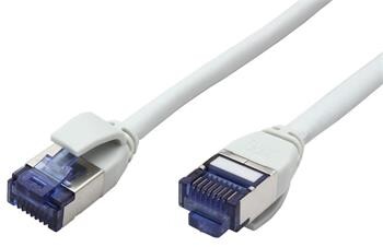 Roline S/FTP patchkabel kat. 6a, tenký, LSOH, 2m, šedý