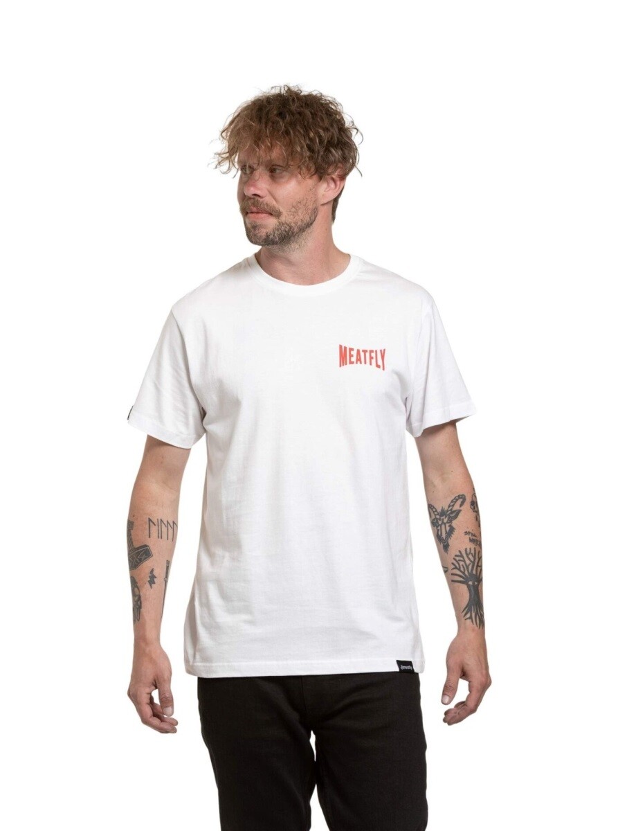 Pánské tričko meatfly yvans bílá m