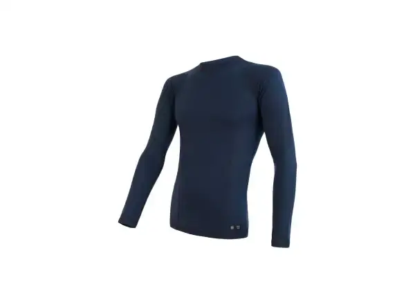 Sensor Merino DF pánské triko dlouhý rukáv Deep Blue vel. XL