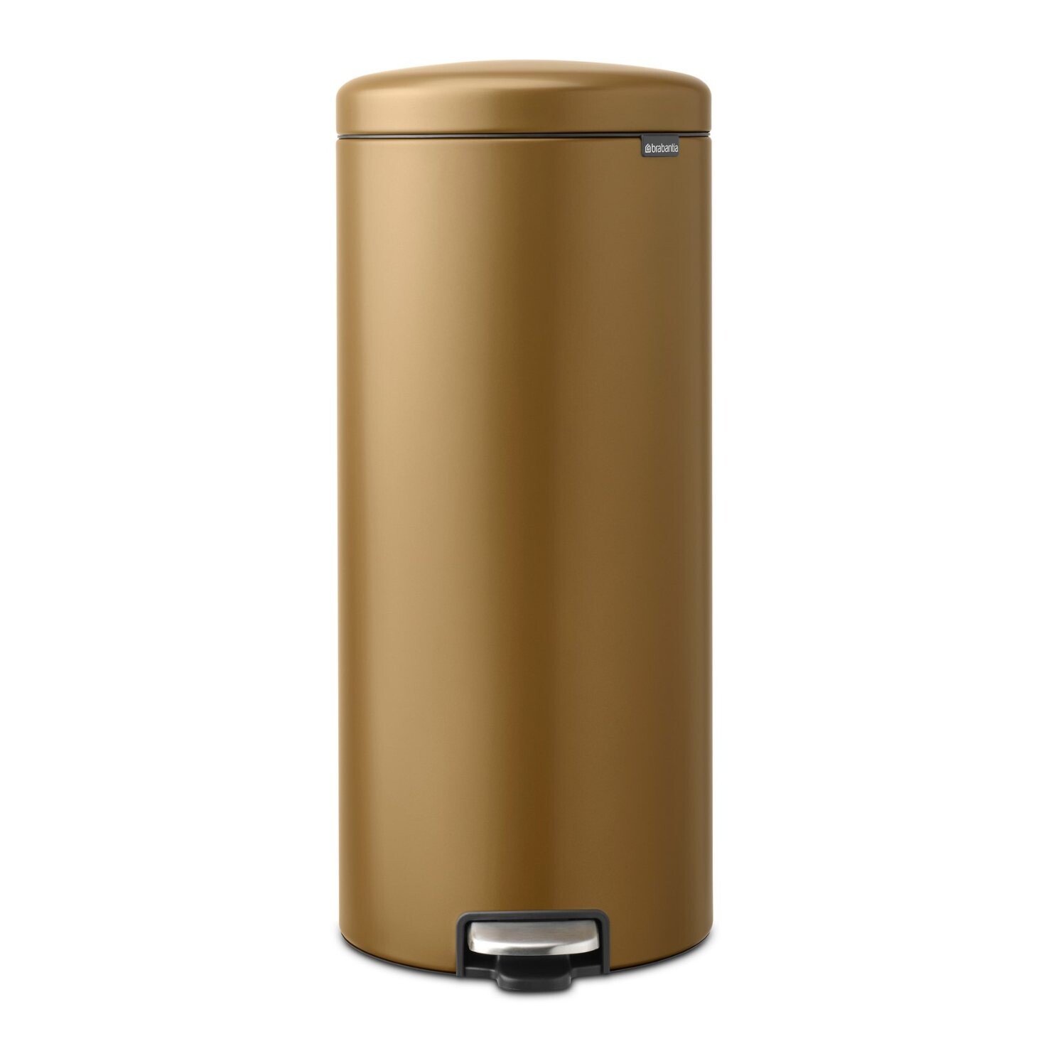 Pedálový odpadkový koš NEWICON 30 l, teple mosazná, ocel, Brabantia