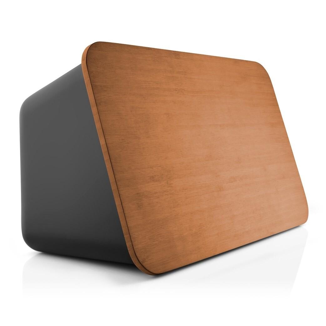 Chlebník NORDIC KITCHEN 39 cm, černá, plast / dřevo, Eva Solo