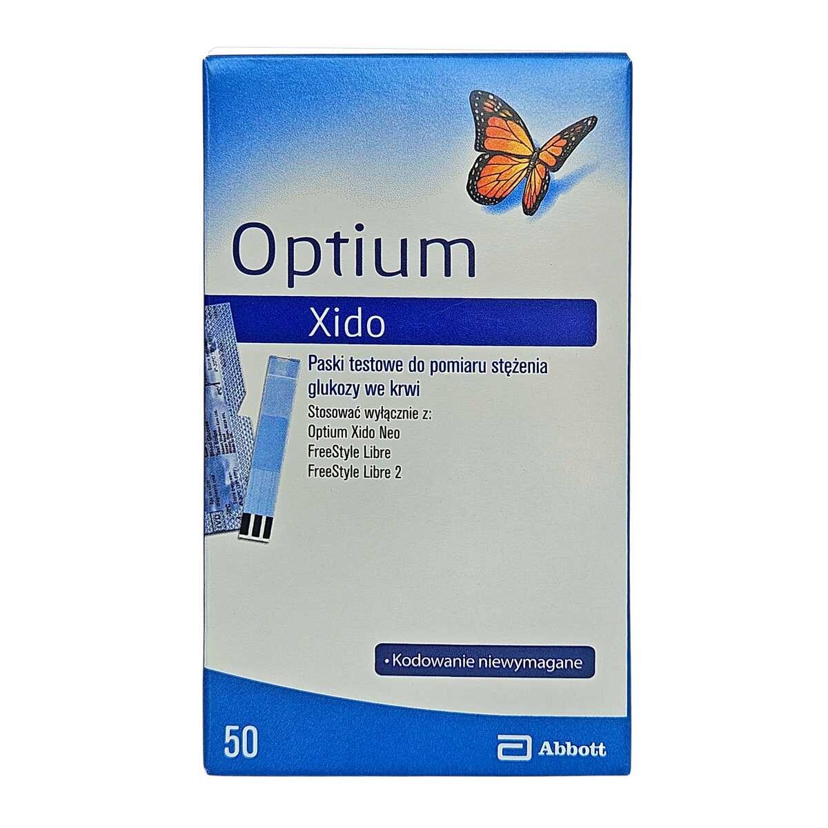 ABBOTT DIABETES CARE, USA TESTOVACÍ PROUŽKY XIDO - 50 proužků